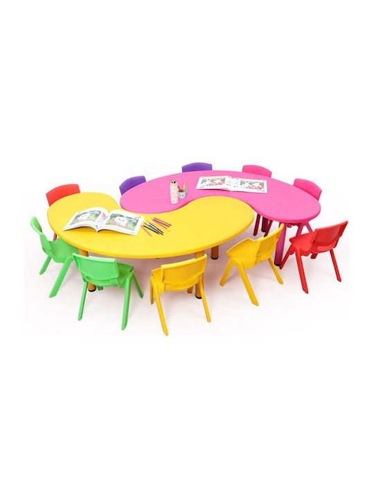 Kinder Tischset mit Stühlen aus Plastik Green ForAll
