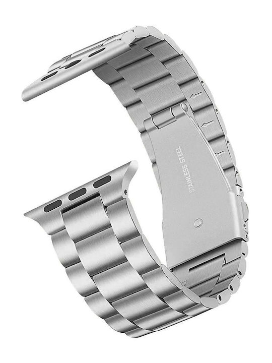 NO.1 Metallic-Armband Silber