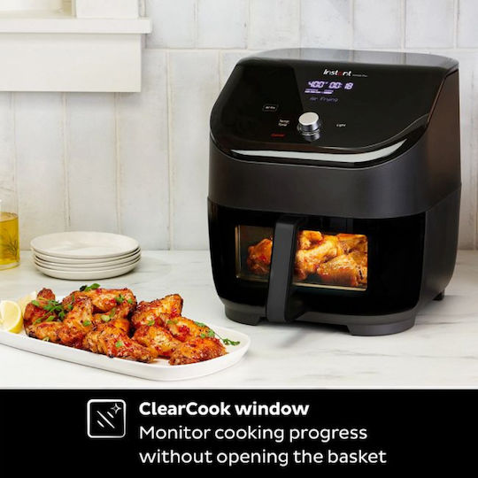 Instant Pot Vortex Plus ClearCook Heißluftfritteuse 5.7Es Schwarz