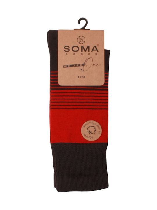 Soma Socks Ανδρικές Κάλτσες με Σχέδια Πολύχρωμες 3Pack