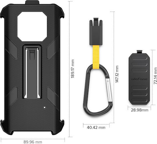 Ulefone Back Cover with Strap Black (Ulefone Armor 22)