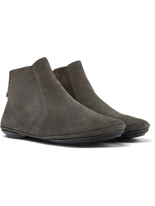 Camper Leather Women's Ankle Boots Gray