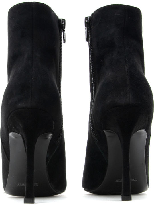 Suede Women's Ankle Boots Black