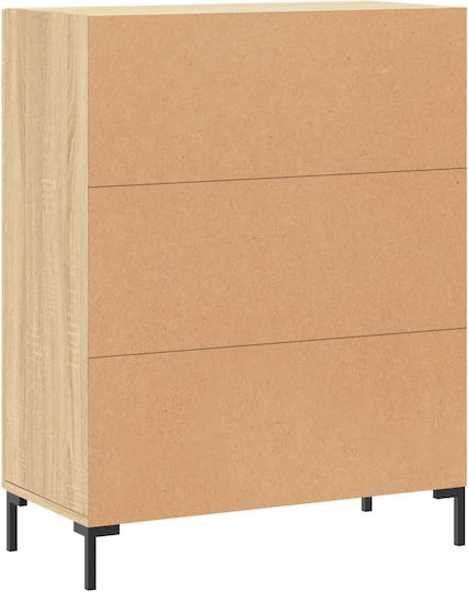 Hängeschrank fürs Wohnzimmer aus Spanplatte Braun 69,5x34x90 cm
