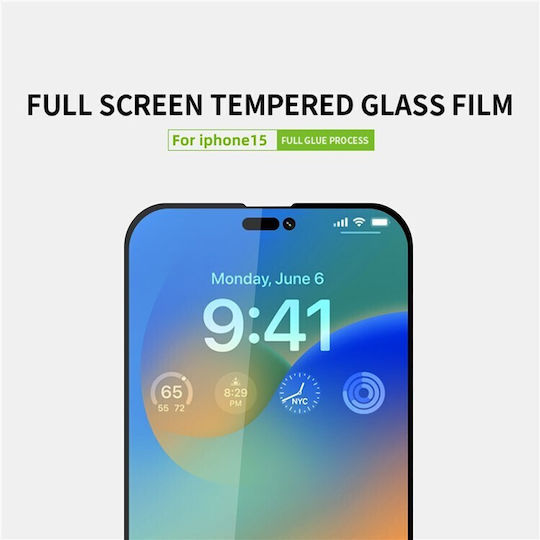 Pinwuyo 3D Full Face Tempered Glass (iPhone 15 Pro)
