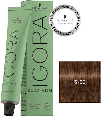 Schwarzkopf Igora Βαφή Μαλλιών 5-60 Καστανό Ανοιχτό Μαρόν 60ml