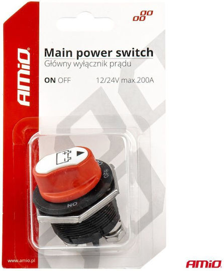 AMiO Διακόπτης Μπαταρίας Αυτοκινήτου 12V-32V Universal Dodge Charger Λευκό