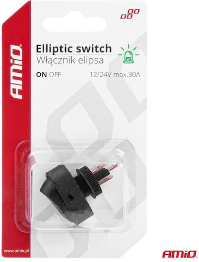 AMiO Car On/Off Switch 12V-24V Universal Green