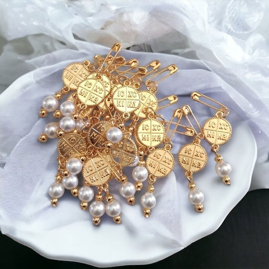 The Art of Beading Christening Charm Pendant Metal Gold 20pcs
