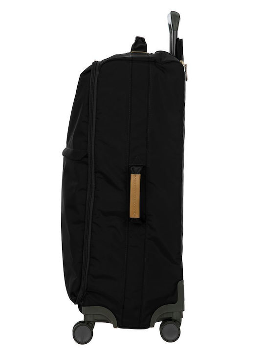 Bric's Milano Großer Stoff-Reisekoffer Ocean Schwarz mit 4 Rädern Höhe 71cm