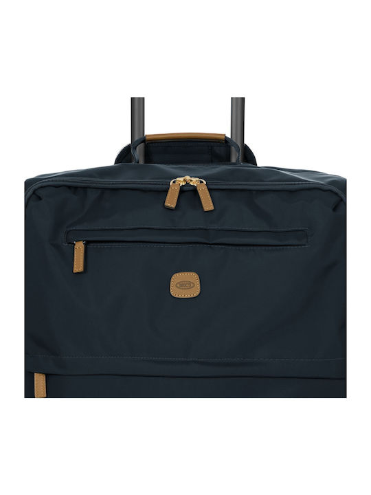 Bric's Milano Großer Stoff-Reisekoffer Ocean Blau mit 4 Rädern Höhe 71cm