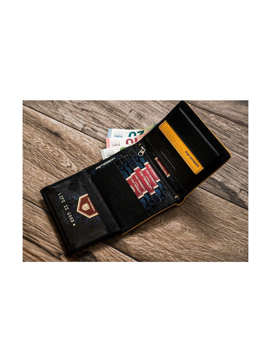 Дървено Мъжко Портмоне с RFID Черно