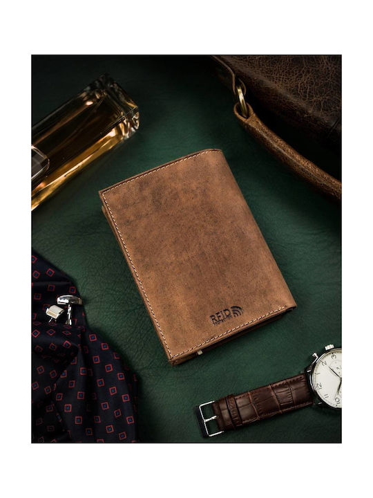 Leather Men's Wallet Cards with RFID