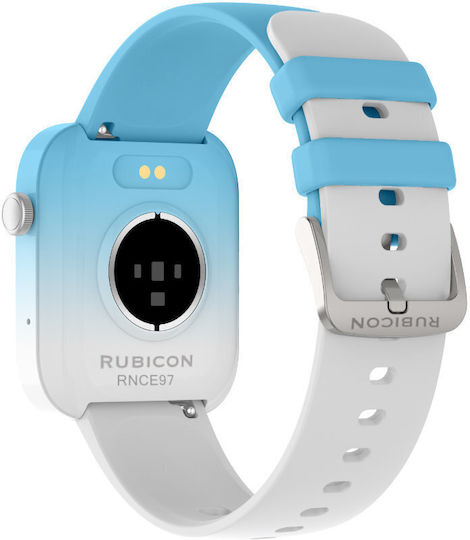 Rubicon SR042D 37mm Smartwatch με Παλμογράφο (Blue/White)