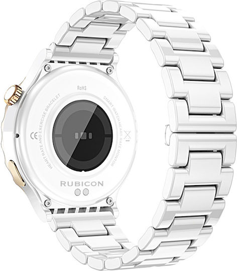 Rubicon SR038D Smartwatch mit Pulsmesser (Weiß)