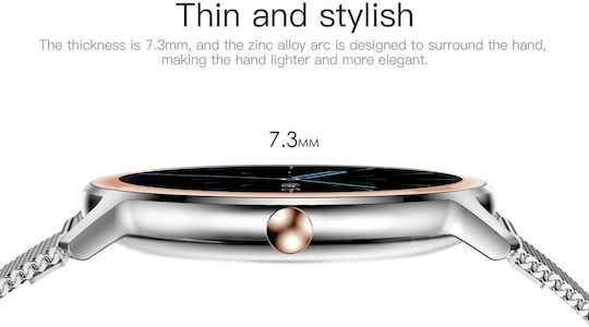 Rubicon SR014E Smartwatch mit Pulsmesser (Schwarz)