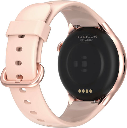Rubicon SR031B Smartwatch with Heart Rate Monitor (Pink)