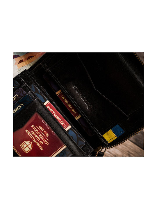 Кожен Мъжки Портфейл с RFID Черен