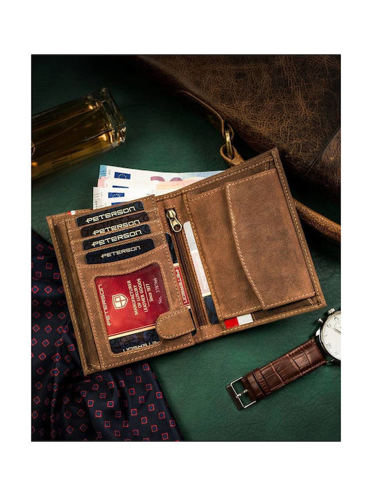 Дървен Мъжки Портфейл За Карти С RFID