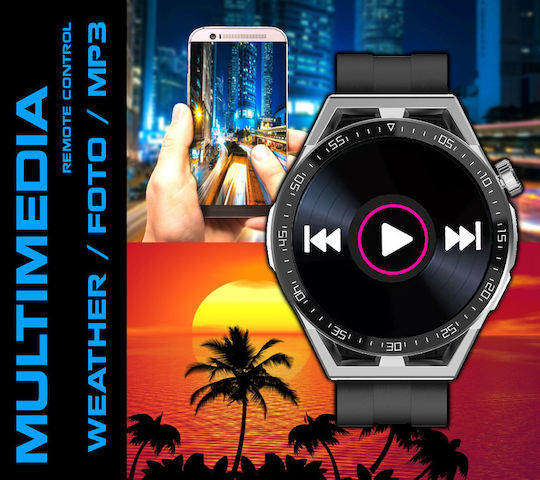 Rubicon SR033C Smartwatch (Negru)