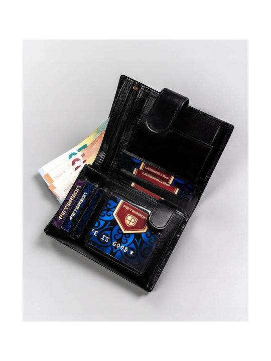 Men's Leather Card Wallet with RFID Beige