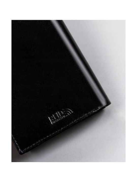 Leather Men's Wallet Cards with RFID Beige