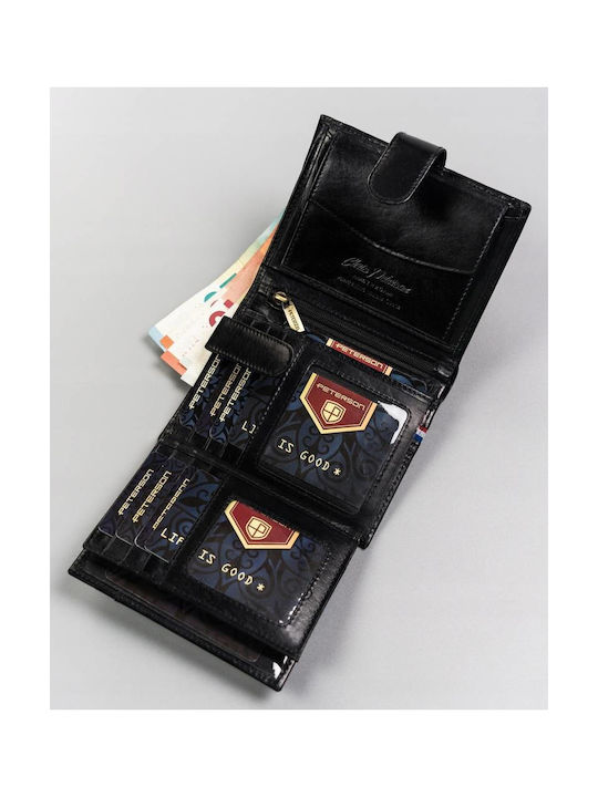 Leather Men's Wallet Cards with RFID