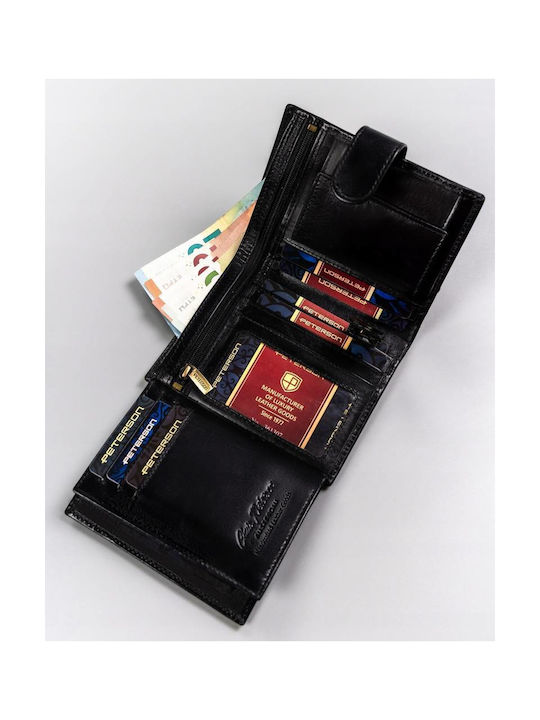 Men's Leather Card Wallet with RFID Beige