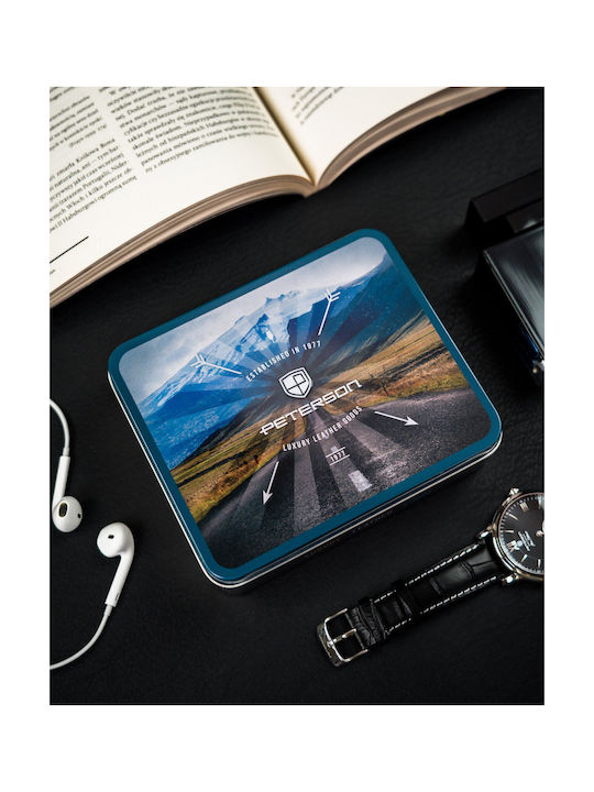 Leather Men's Wallet Cards with RFID
