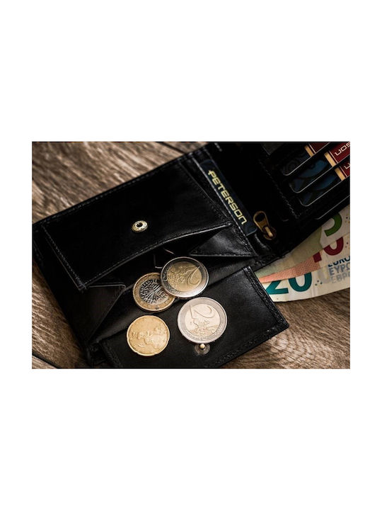 Leder Herren Geldbörse Karten mit RFID Beige