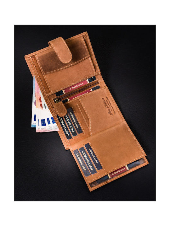 Leather Men's Wallet Cards with RFID