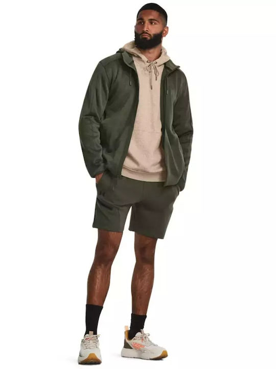 Essential Jachetă Fleece Bărbătească cu Glugă Kaki