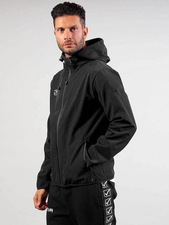 Giubbotto Winter Jacket Softshell Waterproof and Windproof Black
