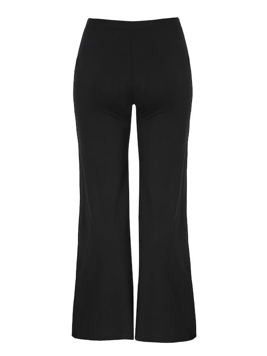 Femei Din material textil Pantaloni cu elastic Neagră