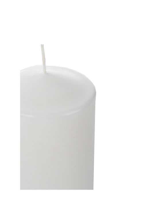 Due esse Decorative Candle White 7.5x20cm