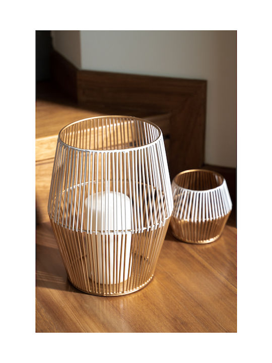 Due esse Decorative Candle White 7.5x20cm