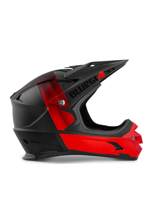 Bluegrass Intox Volles Gesicht Fahrradhelm Abfahrtslauf Black/Red/White Matt
