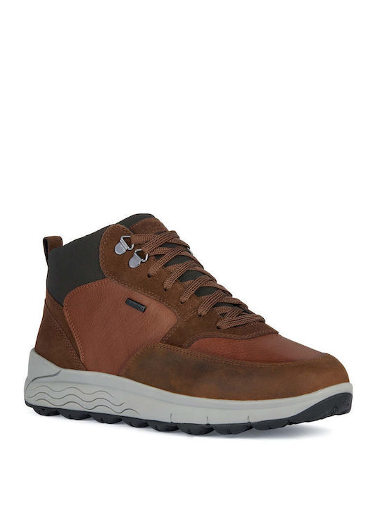 Geox Spherica Casual Boots Tabac Brown U36FDA0FVFFC6001