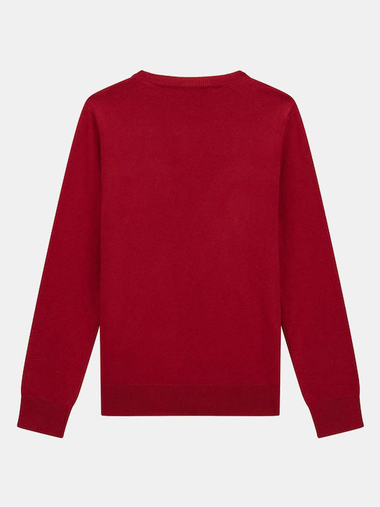 Guess Kids' Sweater Long Sleeve Red