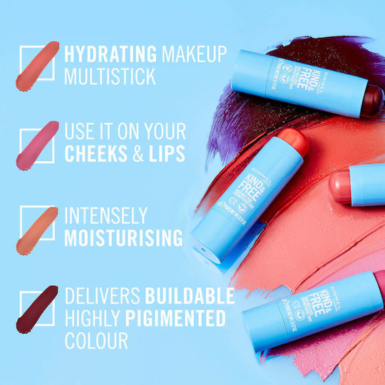 Rimmel Kind And Free Multi-Stick Stick Fard Obraz 003 Pink Heat 5gr