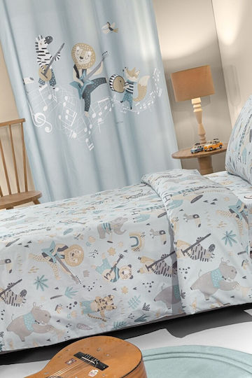 Saint Clair Single Blue Kids Sheets Set 165x250cm