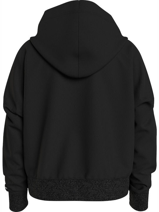 Kids Sweatshirt with Hood and Pockets Black