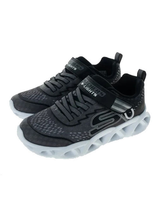 Skechers Παιδικά Sneakers High με Φωτάκια Γκρι