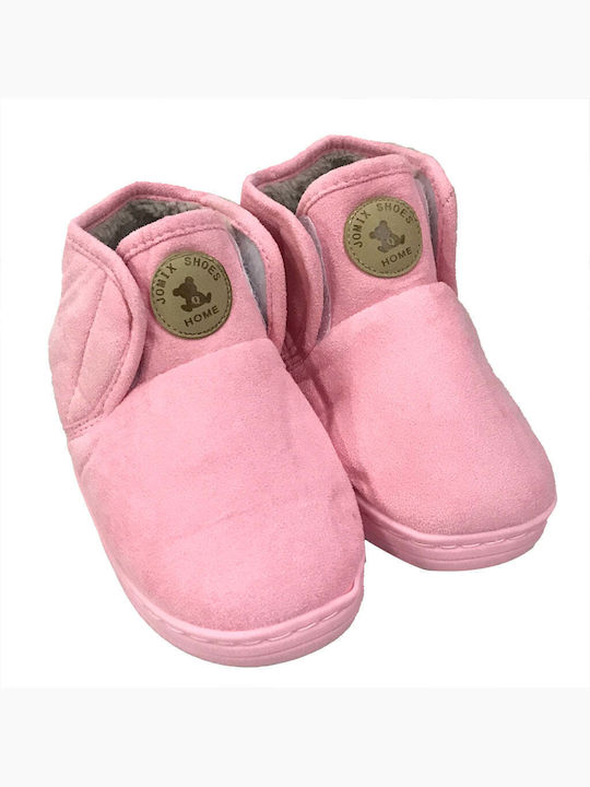 Ustyle Girls Closed-Toe Bootie Slippers Pink