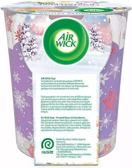 Airwick Αρωματικό Κερί σε Βάζο με Άρωμα Frosted Roses And Snowberry 105gr