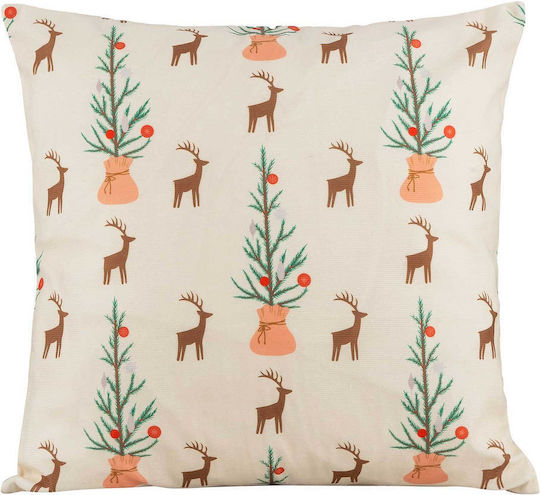 Madi Weihnachtsdekoratives Kissen Platz Beige 45x45cm