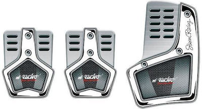 Simoni Racing Car Pedal Set Universal Silver 3pcs Κ/Α/