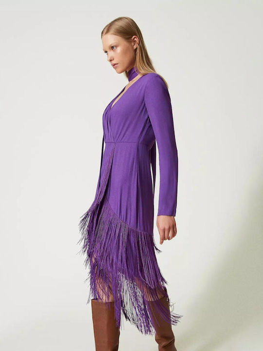 Twinset Midi Rochie Violet