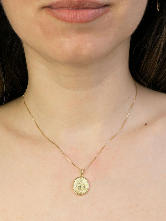 Kiriakos Gofas Charm Фулактó от Злато 9 Карата Kiriakos Gofas Charm Фулактó от Злато 9 Карата
