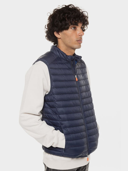 Save The Duck Save Men's Sleeveless Jacket Blue